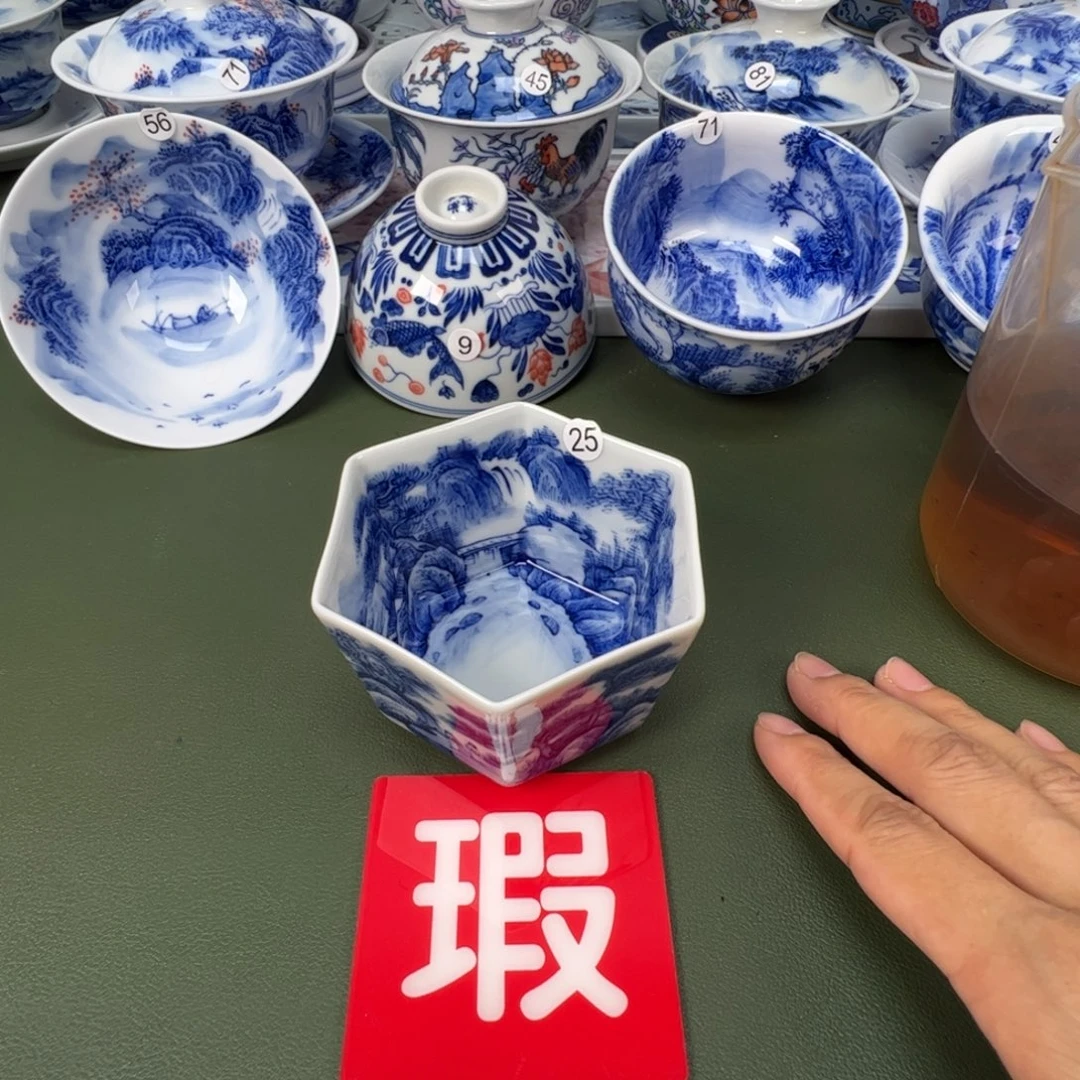 景德镇纯手工纯手绘茶具木木25