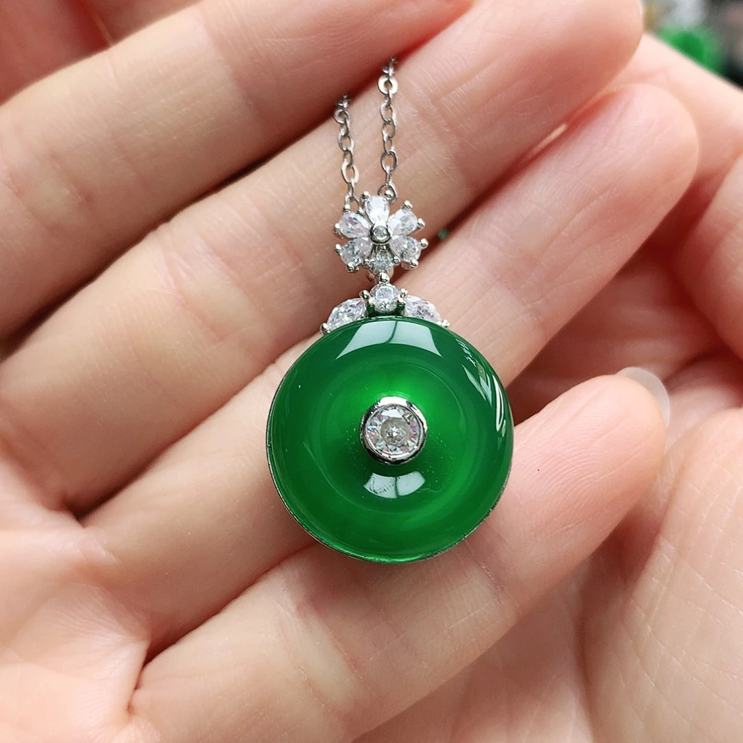 玛瑙/玉髓未镶嵌吊坠