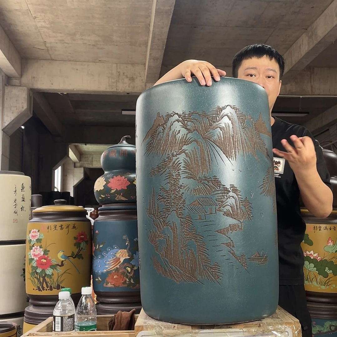 宜兴原矿紫砂茶叶罐