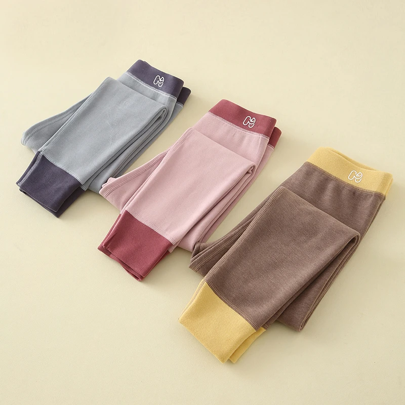 暖皮德绒儿童保暖裤内穿男女童加绒秋裤打底青少年商品图