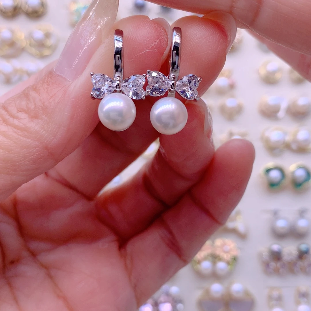 耳饰淡水珍珠合金