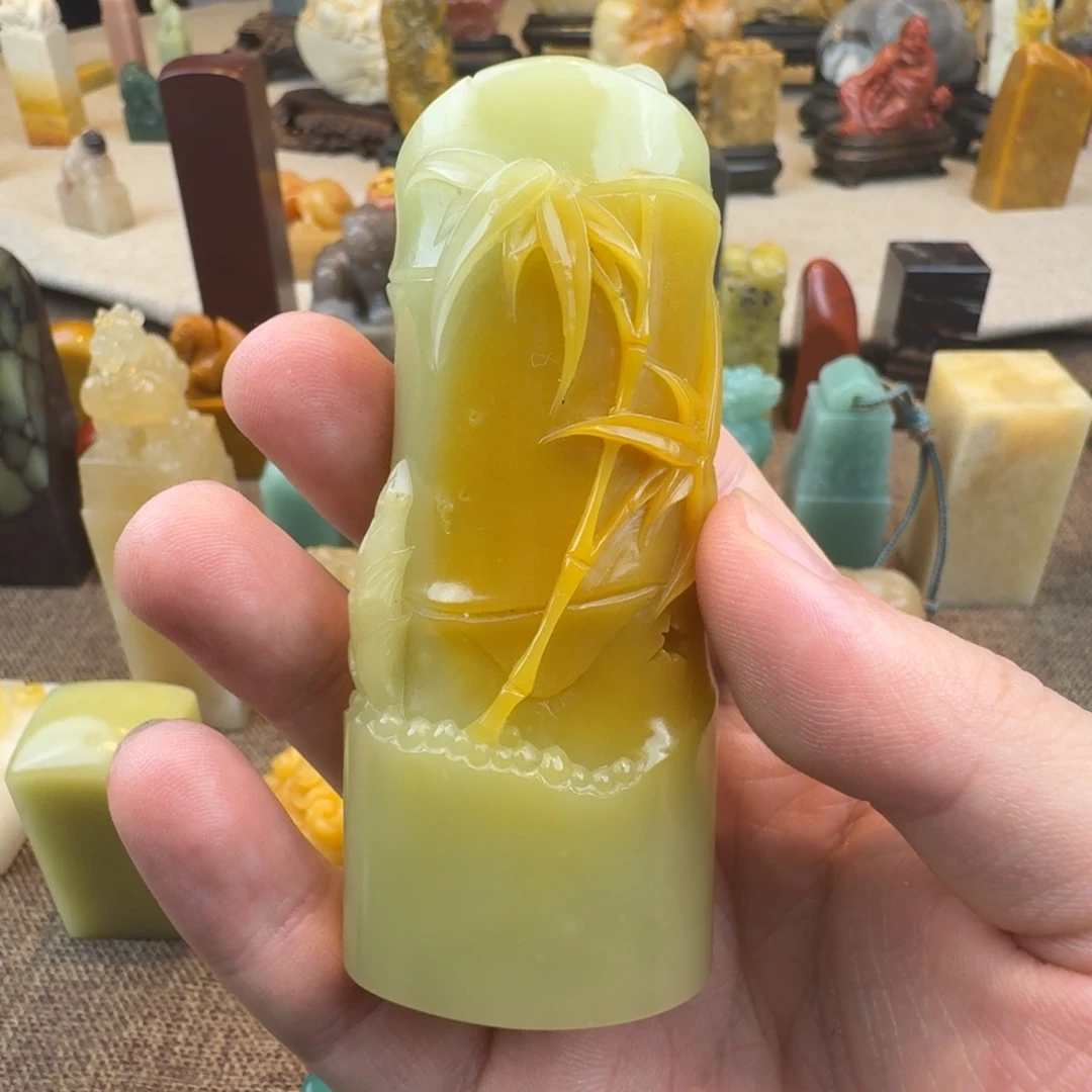 石***家印石青田石青田金玉冻278