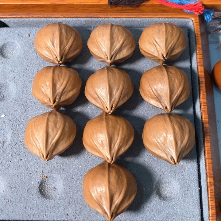 手串橄榄核1352精品4花老树王蒜头铁核9+1颗