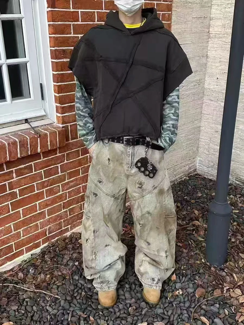 冰淇淋-最喜欢的做脏做旧弯刀裤没有之一