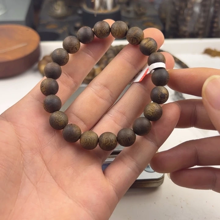 出***！沉香手串圆珠单圈10mm