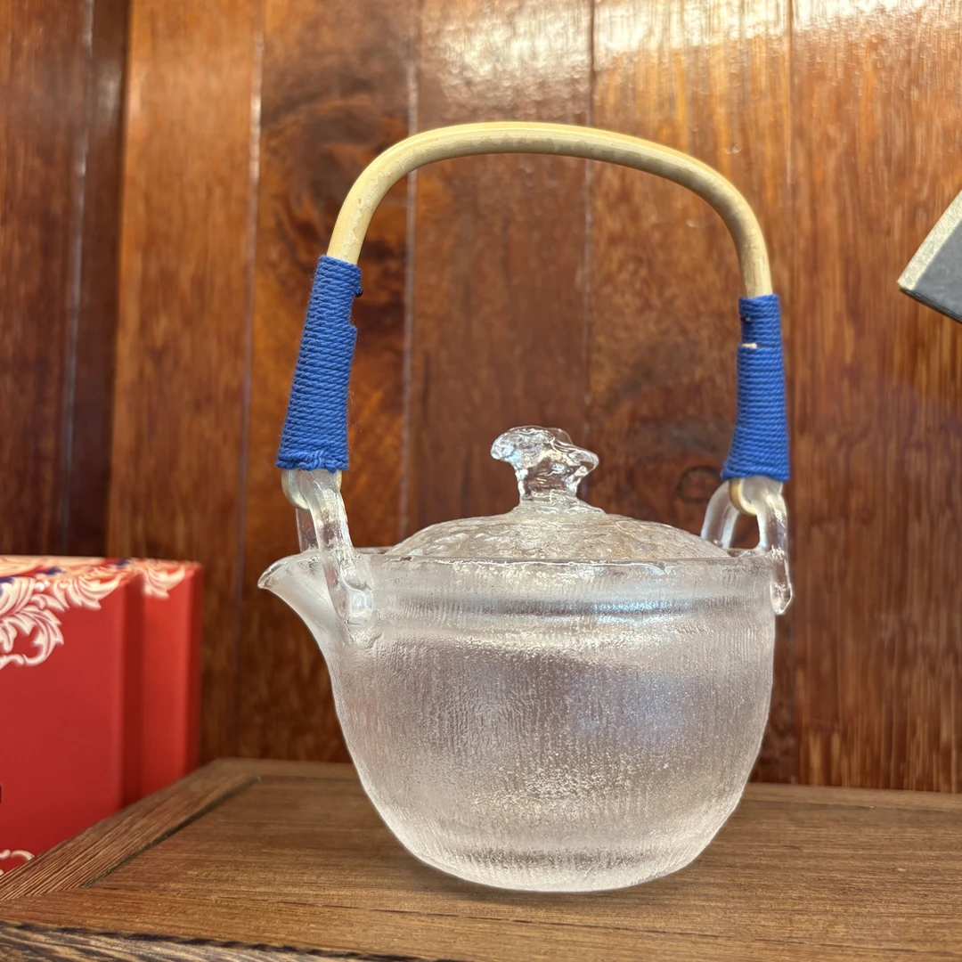 福流东海原矿水晶竹把提梁茶壶