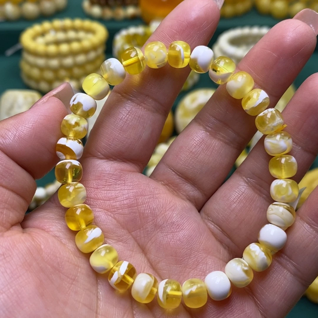 蜜蜡未镶嵌裸石7.5➕