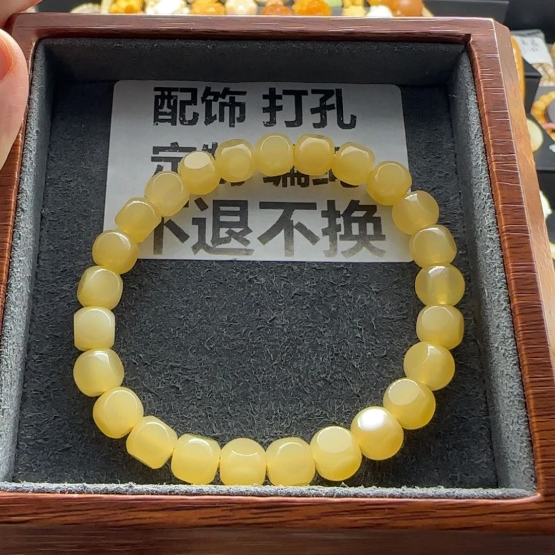 石英质玉（缅黄）手串未镶嵌越****运