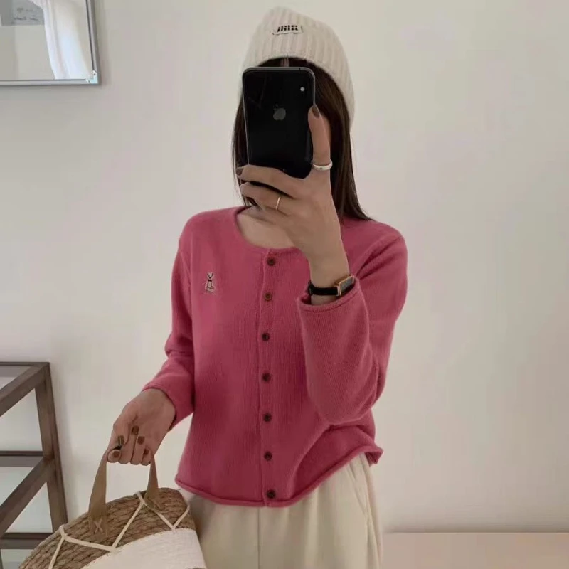 【上新 菜菜家】2025秋冬韩系慵懒针织开衫大码女装CCC11683