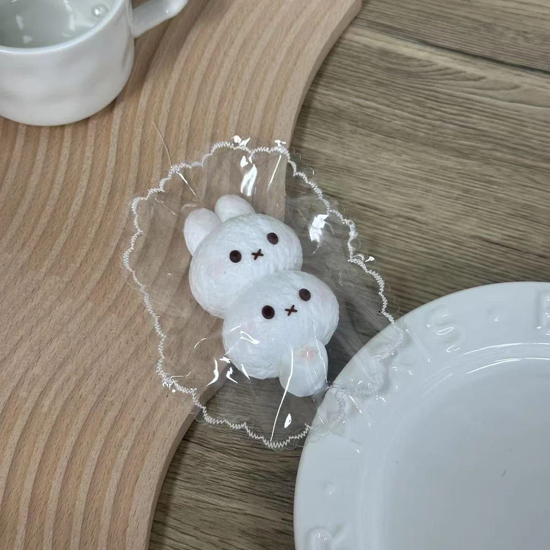 【奶酪泥】米菲兔二连团子 纯手工硅胶捏捏乐解压玩具