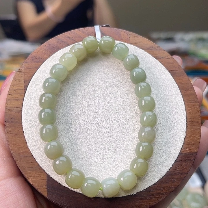 和田玉未镶嵌手串A14卡8 多样性发一