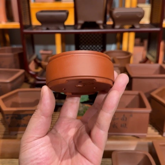 紫砂花盆原矿紫泥