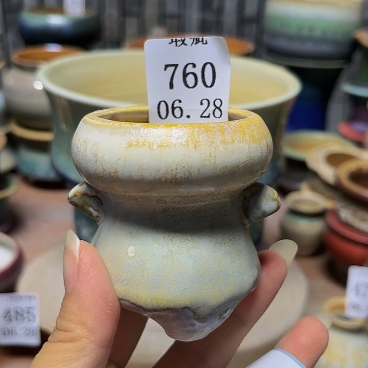 许***愿瓷片景德镇陶瓷手工制作