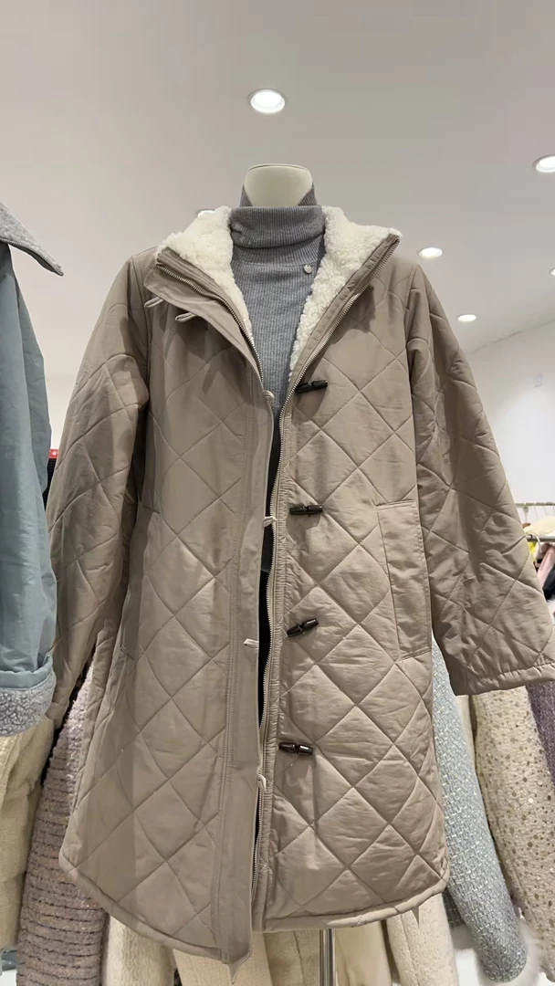 棉服2282#长款时尚棉服外套