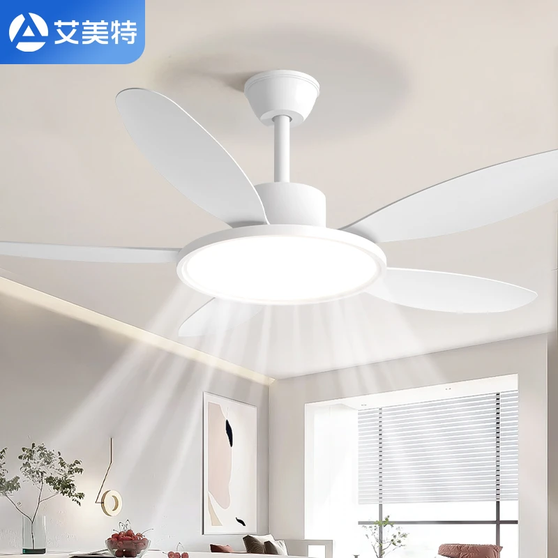 Airmate/艾美特大风力原木风胡桃木风扇灯家用餐厅北欧装饰吊扇灯