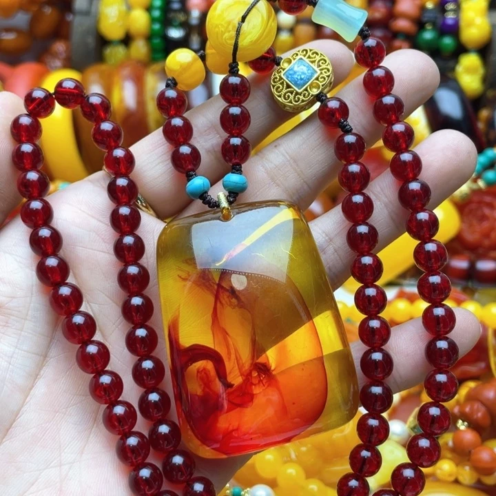 树脂制品69号无事牌毛衣链