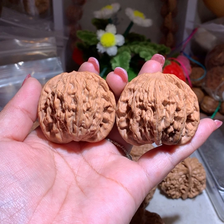 核桃手串/手链熊**红45虎头