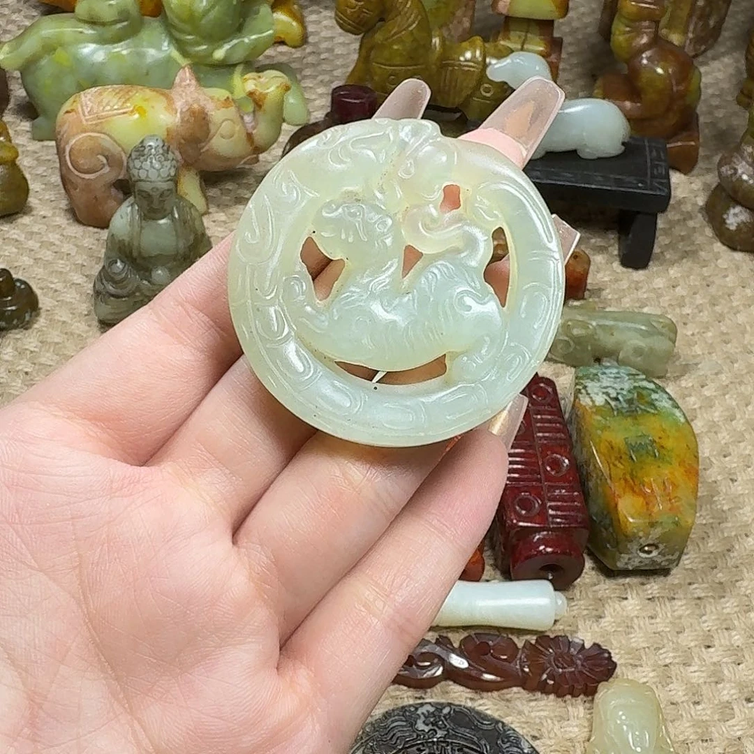 白玉菩提吊坠挂件