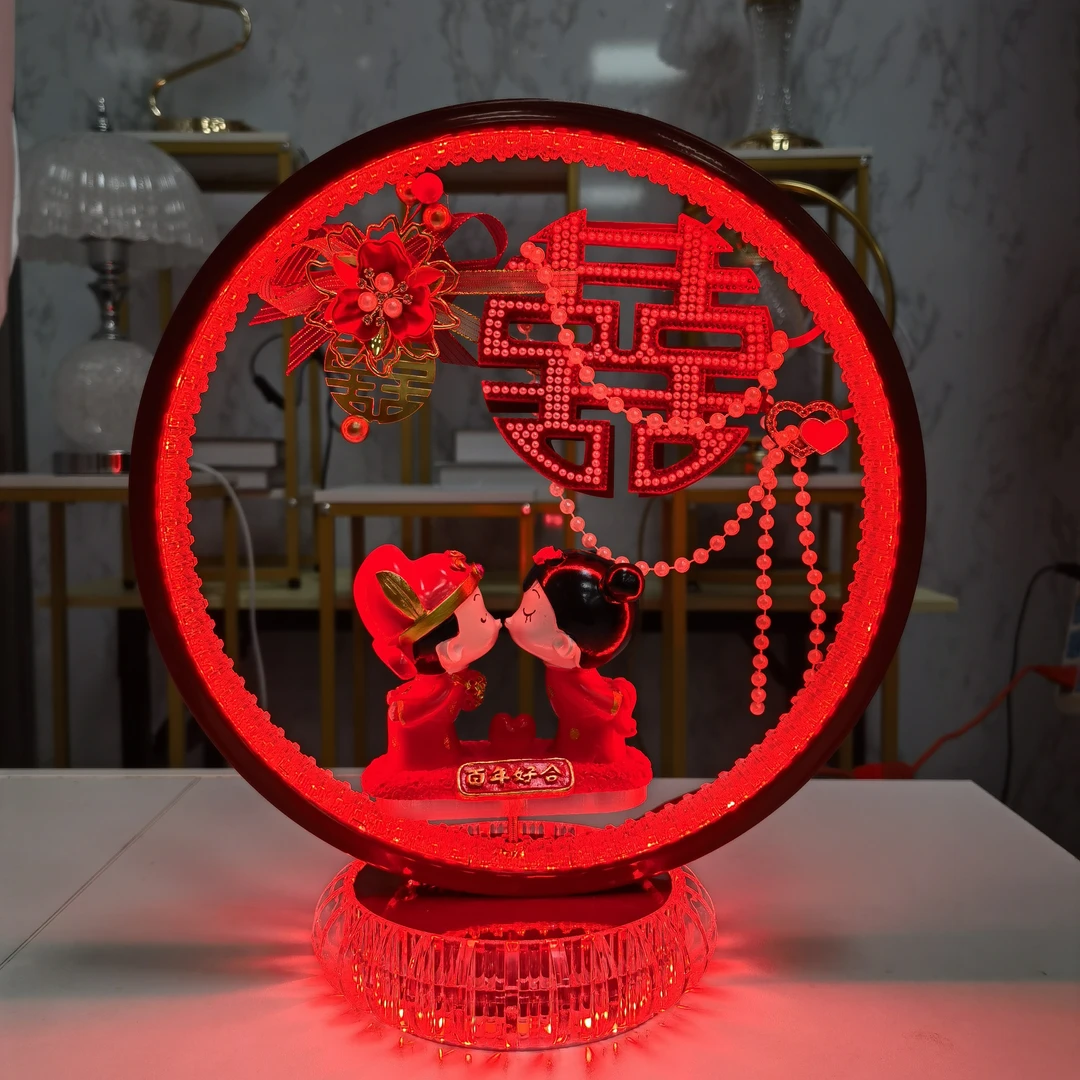 创意中式婚礼陪嫁灯婚房床头灯