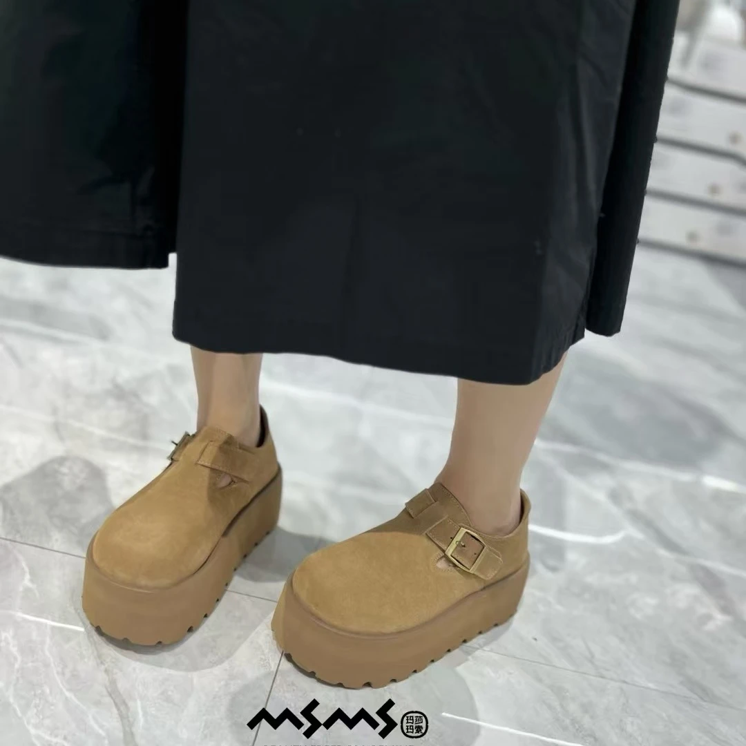 <玛莎玛索>五一福利不退不换 187-1802厚底增高时尚松糕底勃肯鞋