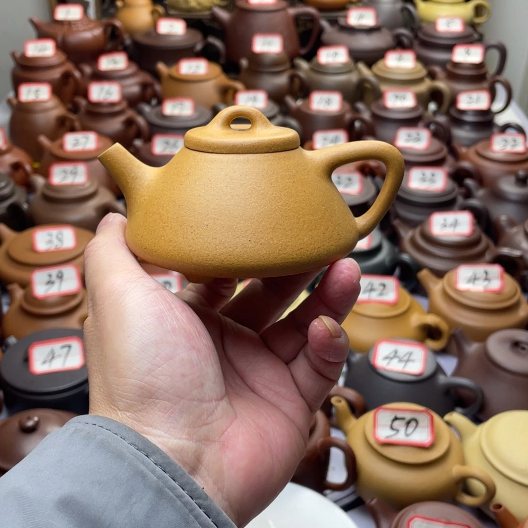 紫砂茶壶宜兴紫砂半手工