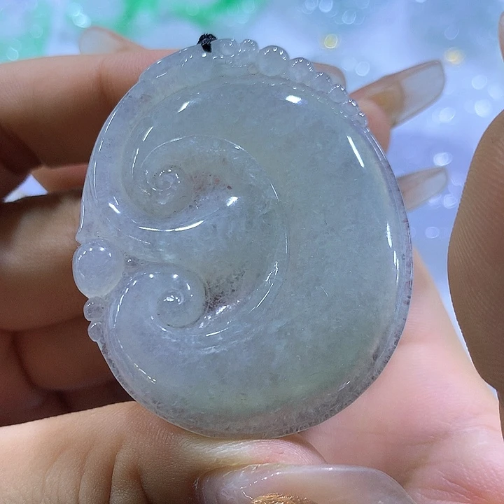 颈饰未镶嵌翡翠天然翡翠A货吊坠