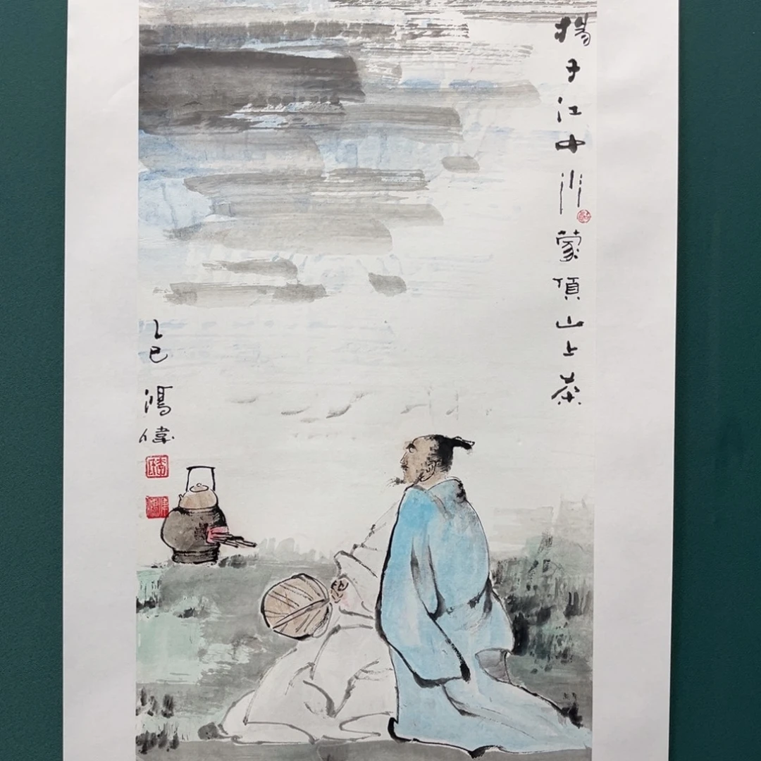 国画艺术家真人手绘