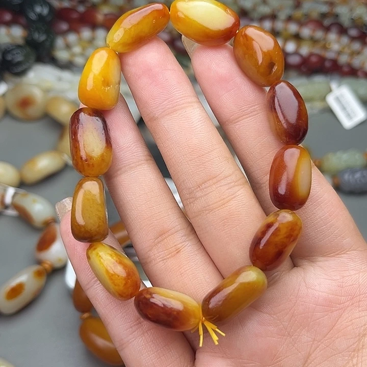 和田玉（糖玉）未镶嵌手链