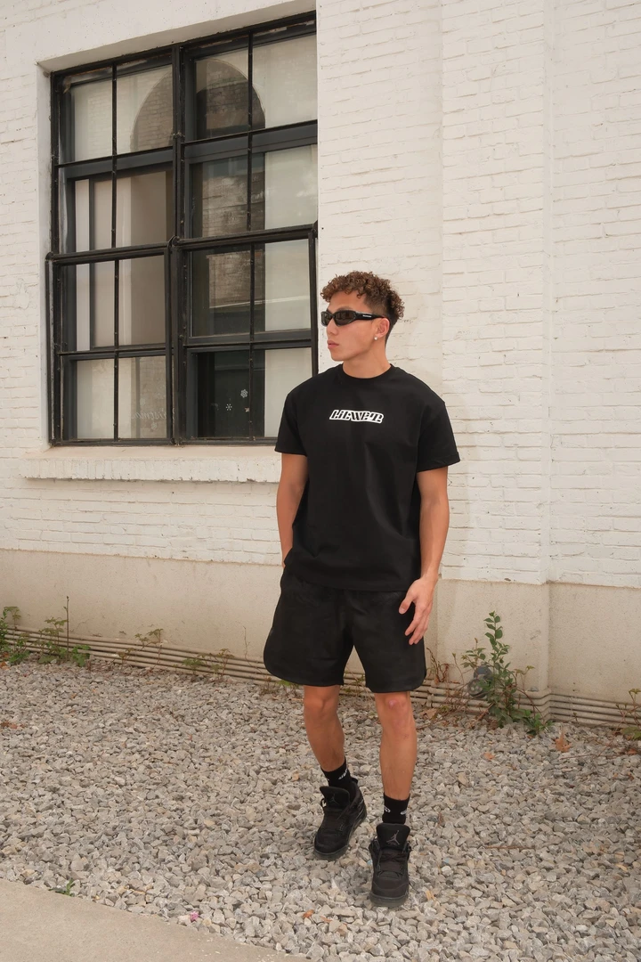 LILWET 24SS 280g 简约宽松百搭发泡短袖 经典LOGO 圆领内搭Tee恤