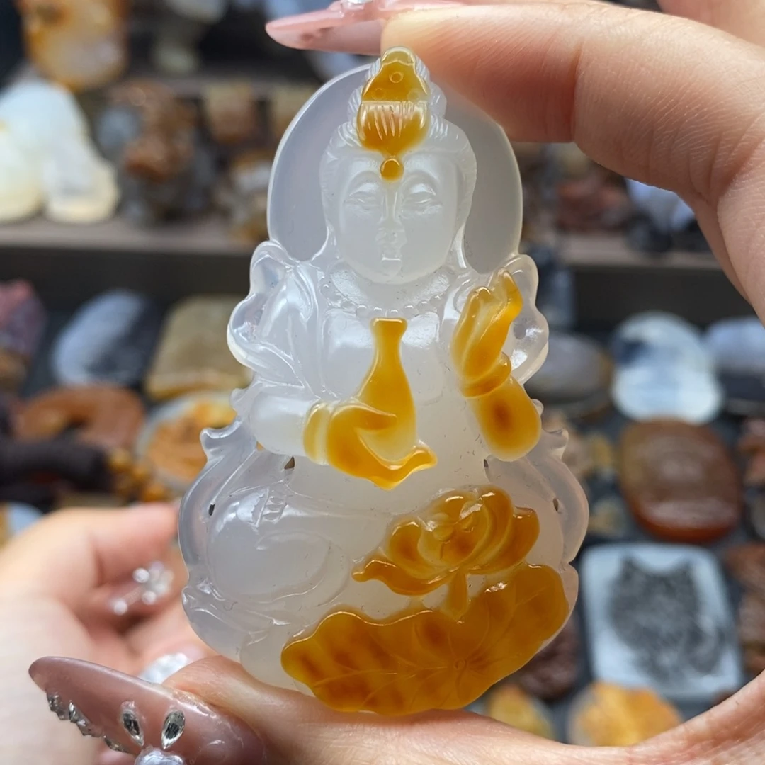 玛瑙/玉髓吊坠(不含链)未镶嵌