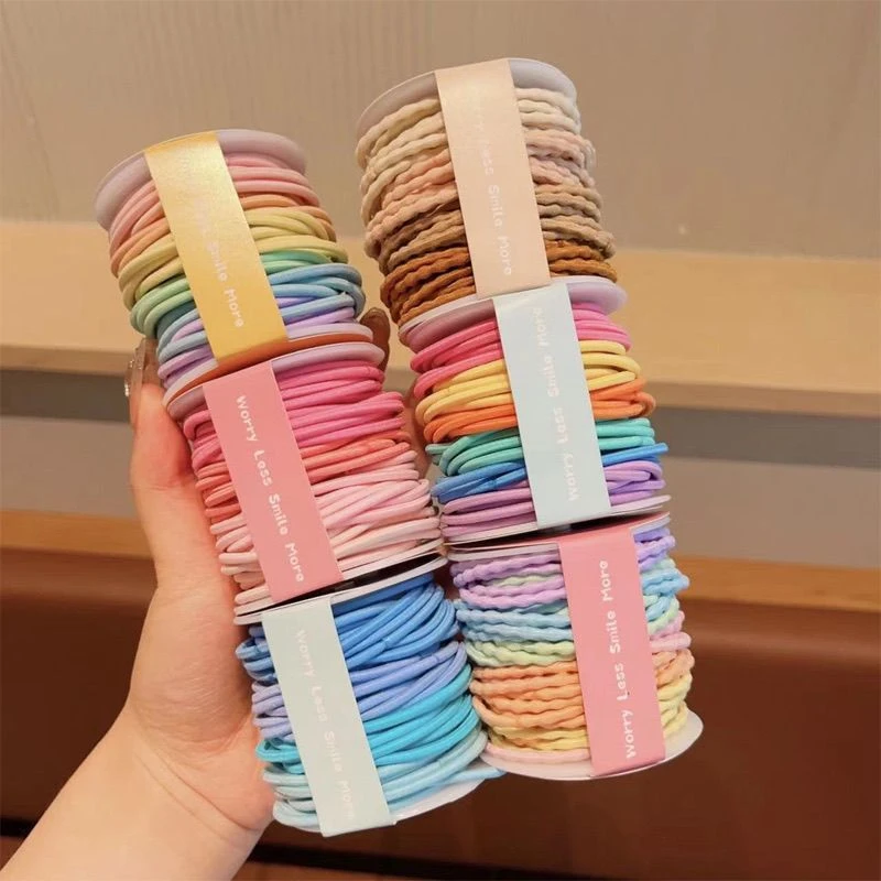 【高弹力】儿童皮筋儿扎头发辫女童不伤发发绳弹性好发圈宝宝头绳女