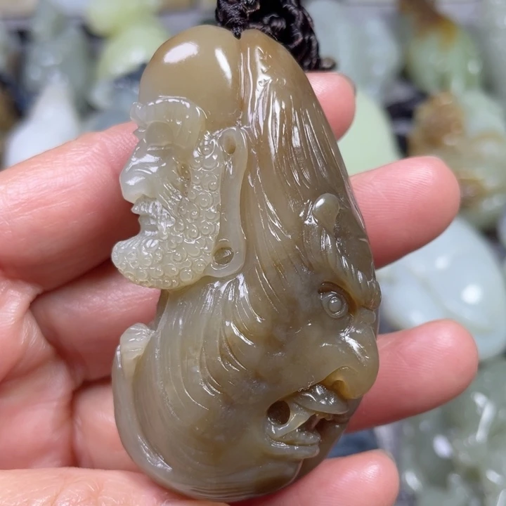 和田玉未镶嵌挂件