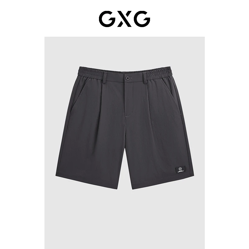 GXG男装 夏季新品时尚简约男式休闲直筒五分裤短裤男 #G24D222041