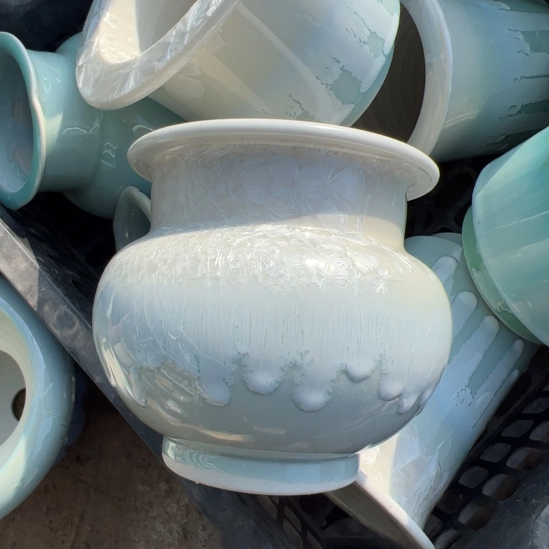 景德镇手工盆 两单发货 内口8