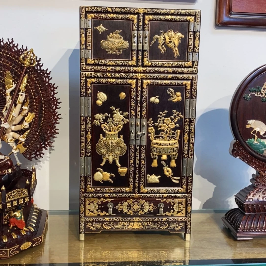 皮***特紫檀木类成套家具小叶紫檀柜子