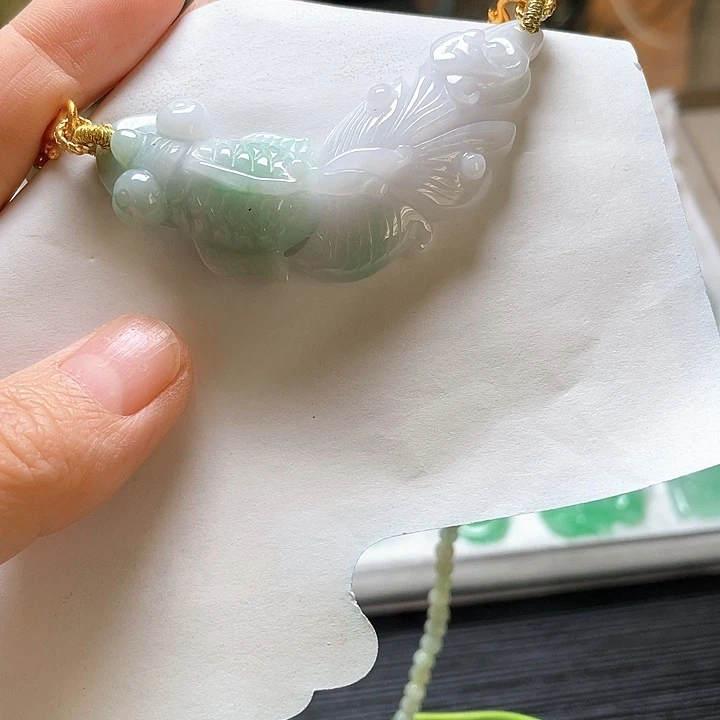 翡翠未镶嵌颈饰天然翡翠A货缅料