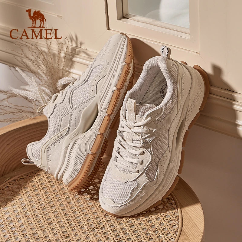 骆驼休闲鞋女子2024秋冬新款透气舒适缓震防滑时尚休闲运动鞋男女