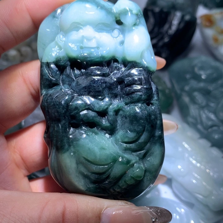 翡翠未镶嵌颈饰保真天然A货翡翠