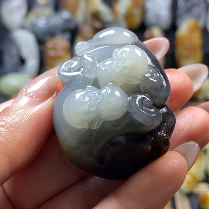 和田玉未镶嵌挂件