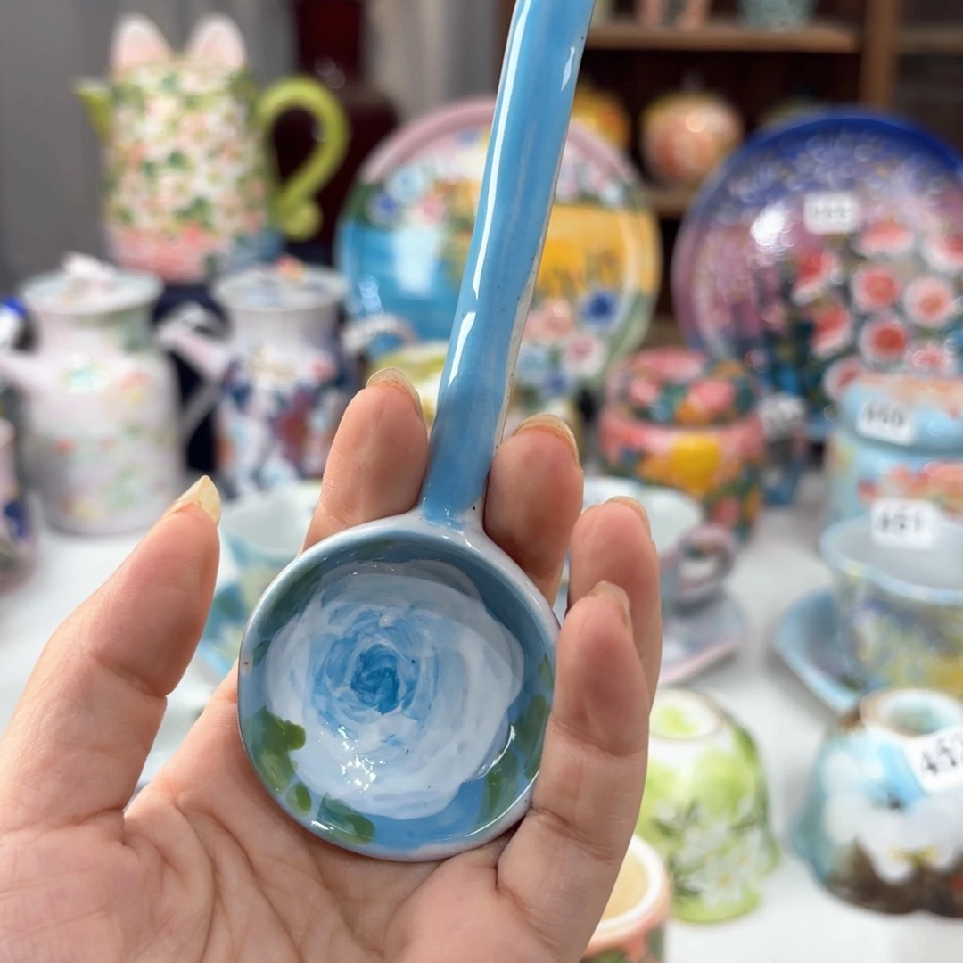 景德镇手绘高温釉下彩陶瓷茶具