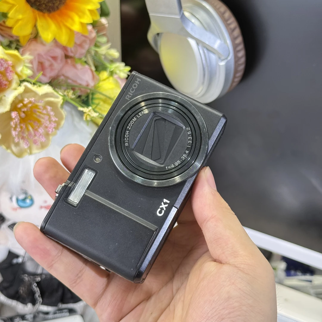 9新 Ricoh/理光 理光cx1小长焦冷白皮色彩感好滤镜多带配件