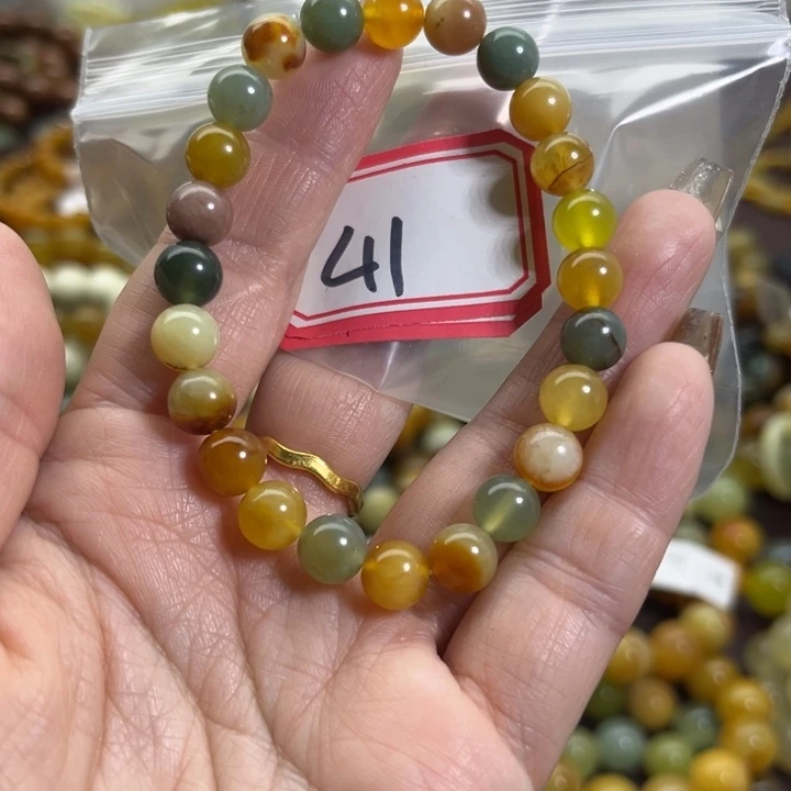 蛇纹石玉未镶嵌手链