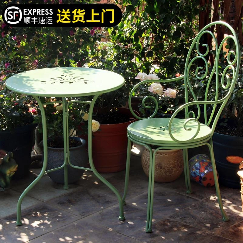 铁艺道具阳台桌椅户外花园法式田园风露台庭院休闲小清新文艺桌子