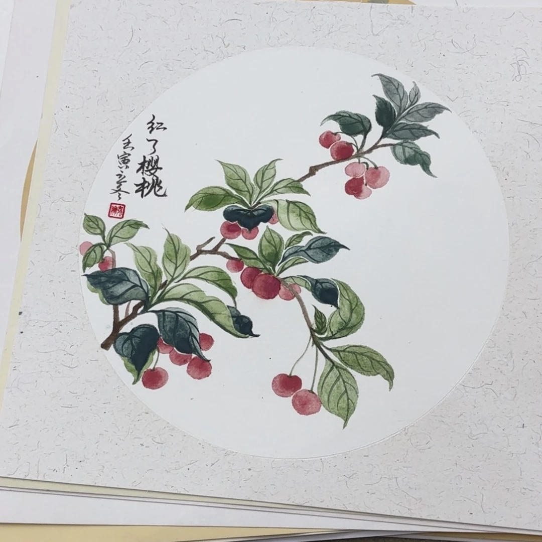 国画33花鸟卡纸艺