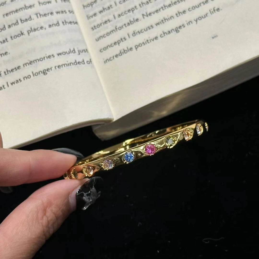 钛钢手镯 彩色时尚个性手镯-5098