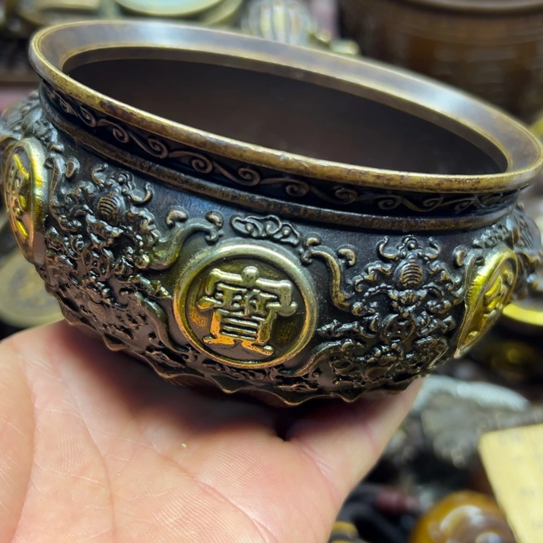 铜摆件欢迎欢迎你