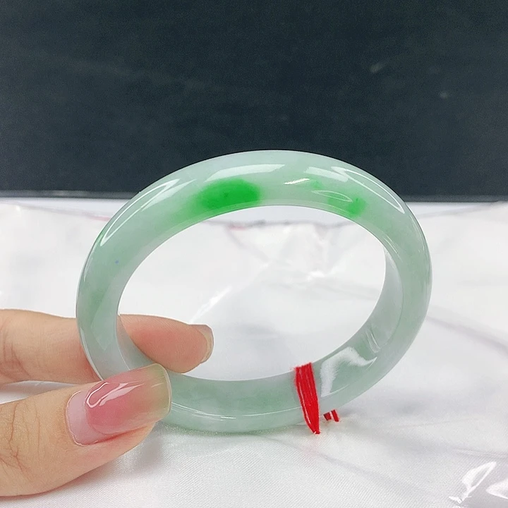 翡翠未镶嵌手镯圈54.6，50106