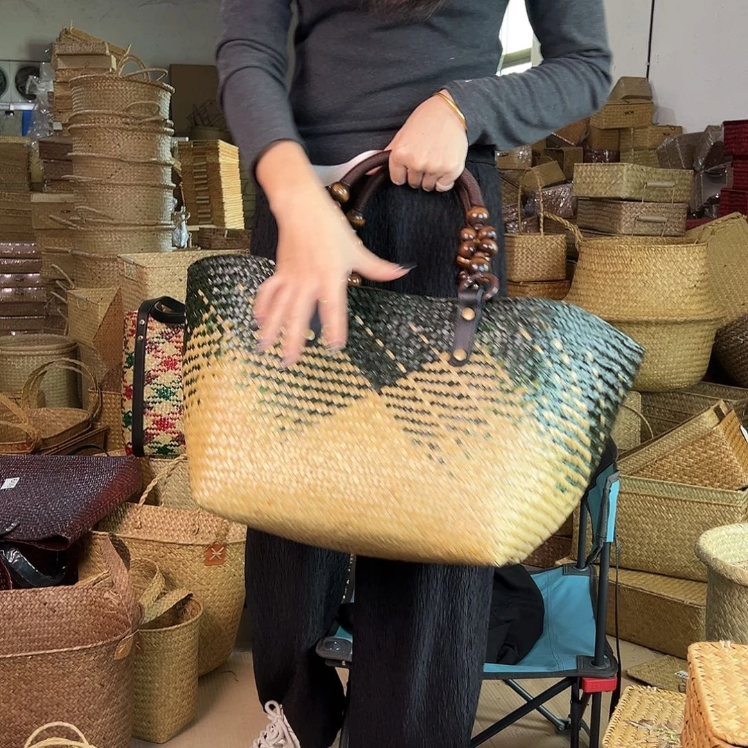 草编草编包/草编收纳盒带瑕疵