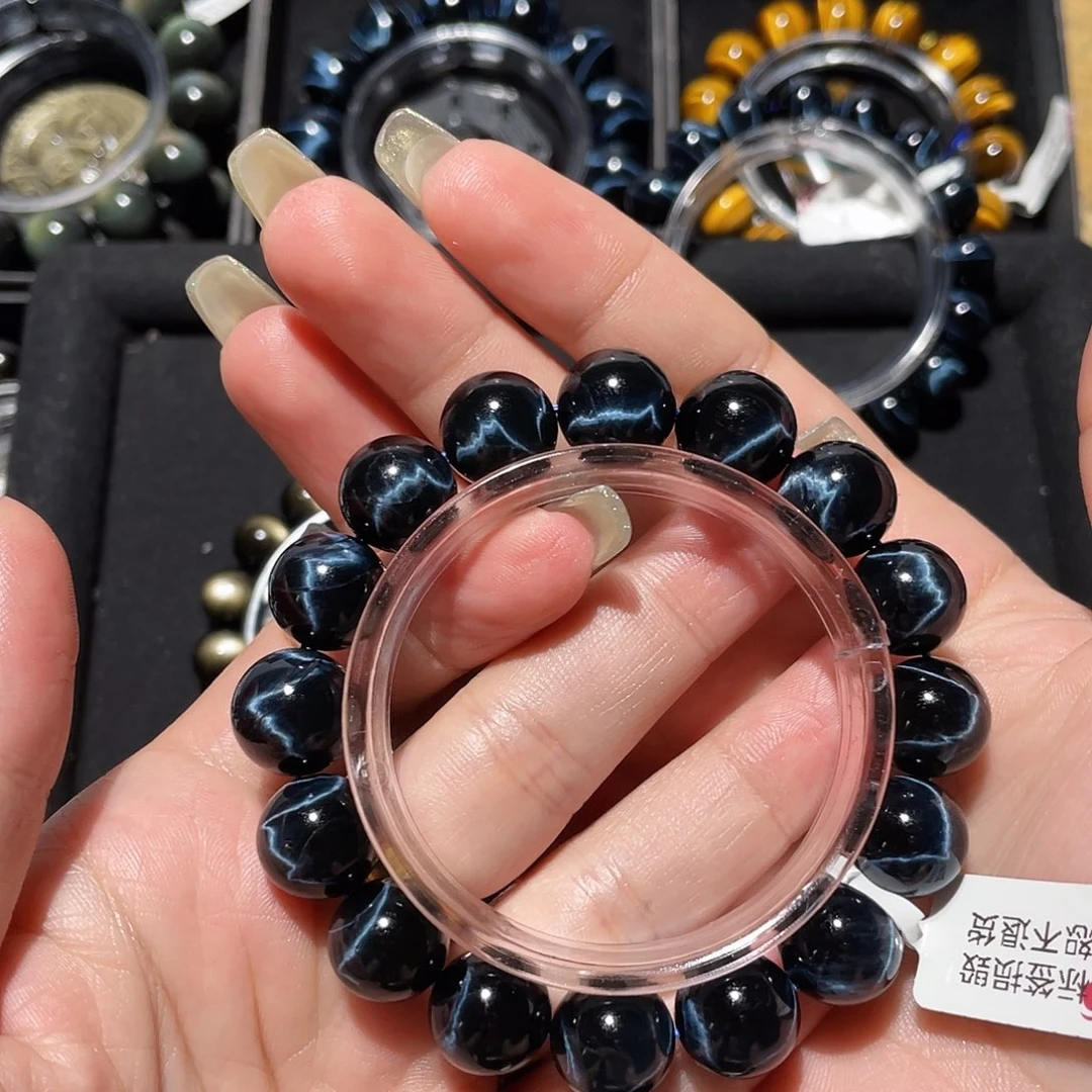 张***凌木变石（虎睛石）未镶嵌手链