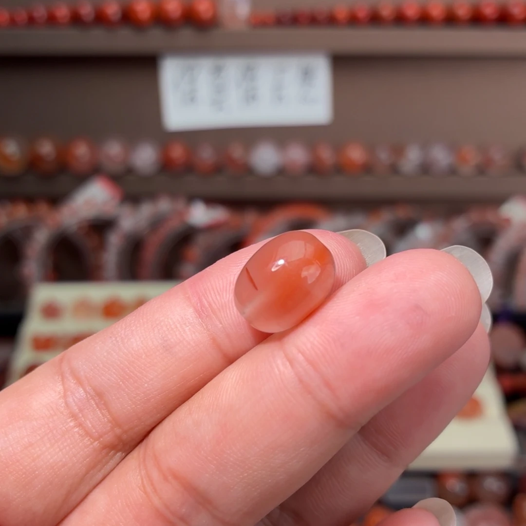 南红玛瑙未镶嵌川料10咪枣珠
